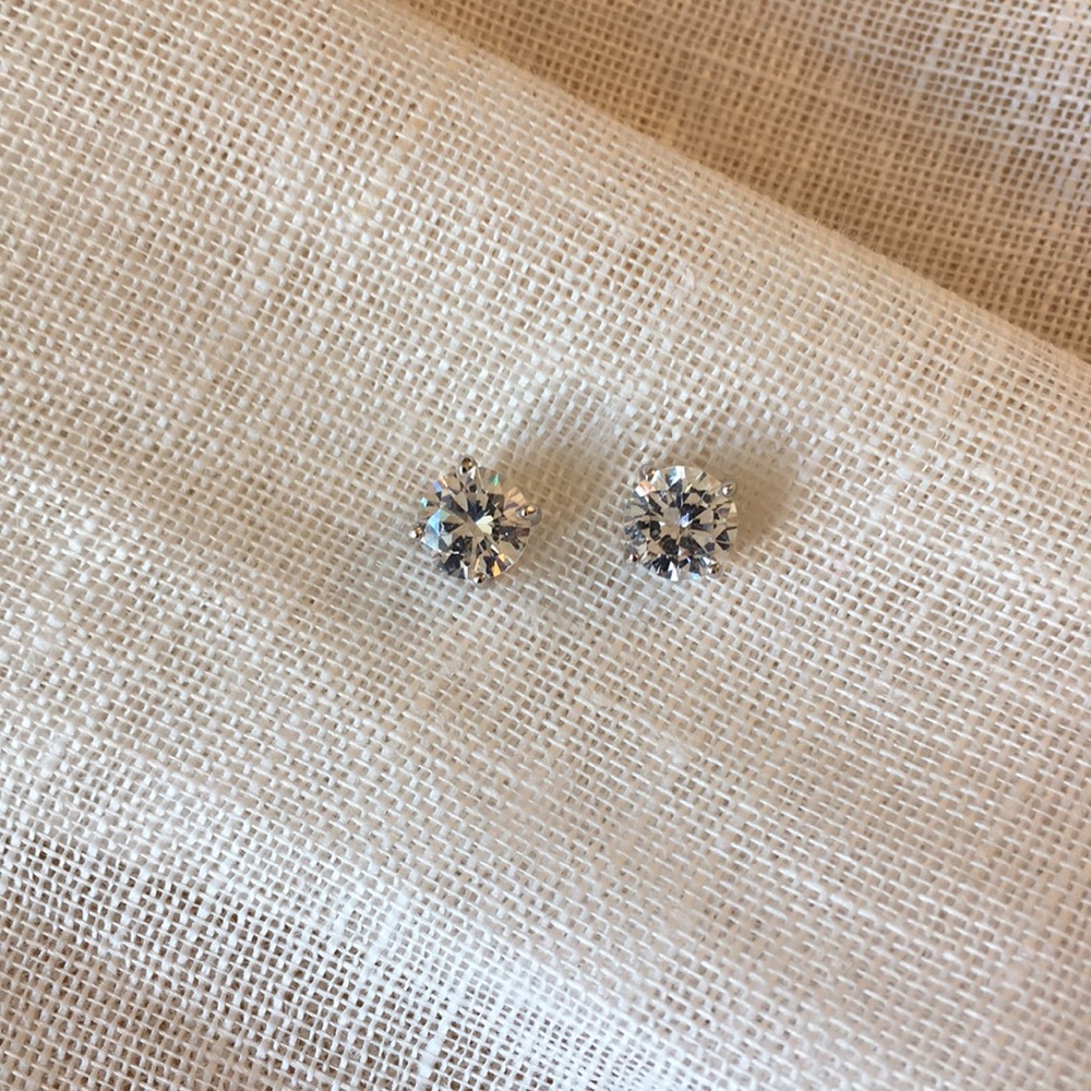 Cubic Zirconia Stud Earrings